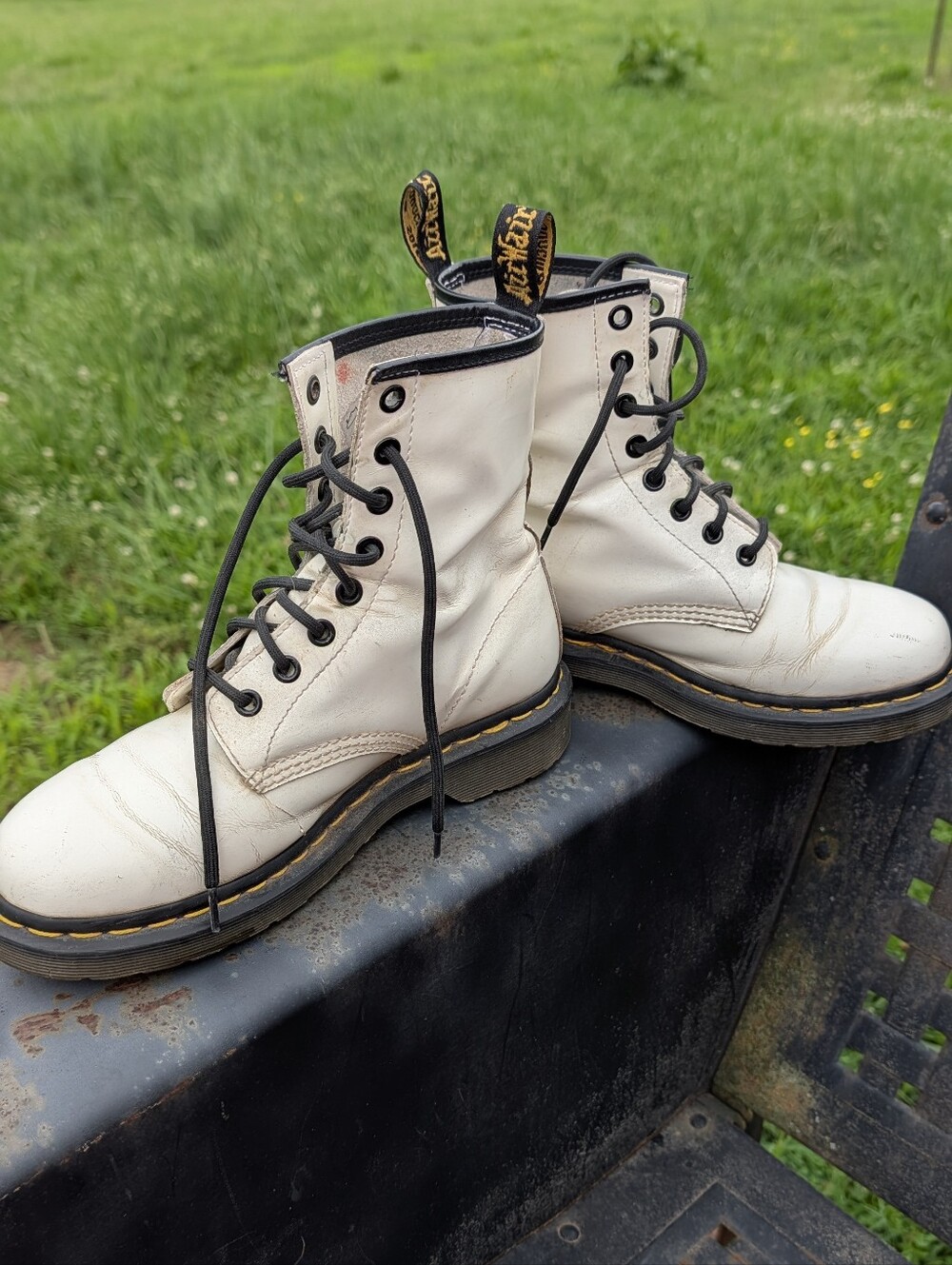 Dr. Marten White Combat Boots